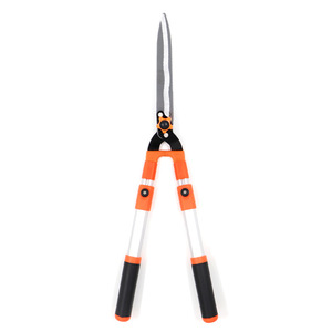 Tijeras para setos Basil, hoja de acero con alto contenido de carbono de 45-60 cm, capacidad de corte de 1.5 pulgadas, mango telescópico, herramienta manual de jardín naranja - Product Image 1