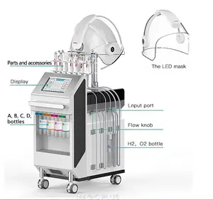 Professionele Beauty 10 In 1 Dermabrasie Zuurstof Jet Diamond Microdermabrasie Hydra Schoonheid Machine/Zuurstof Gezicht Machine