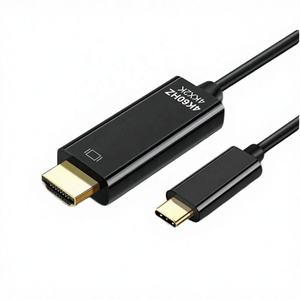Câble USB C vers <span class=keywords><strong>HDMI</strong></span> 6 pieds 4K60Hz USB 3.1 Type C vers <span class=keywords><strong>HDMI</strong></span> 2.0 pour la maison, le bureau, Thunderbolt 3 4, iPhone, Mac Pro, S8, noir - Product Image 1