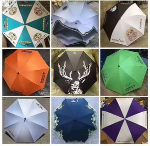 Full Fiber Gold Glue Advertising <b>Large</b> 27 Inch Plus Printed Logo Golf Gift Long Handle <b>Umbrella</b> - Product Image 4