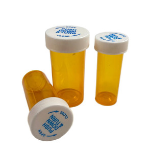 Tùy chỉnh khác nhau thông số kỹ thuật nhựa y tế lọ với Reversible <span class=keywords><strong>cap</strong></span> y tế Pill chai mục đích kép Bìa - Product Image 3