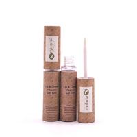 Emballage de cylindre de brillant à lèvres écologique de luxe Boîte de papier biodégradable avec logo personnalisé impression de disparition pour tubes cadeaux cosmétiques