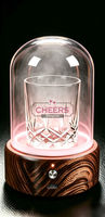 Infuseur de fumée pour cocktails avec dôme en verre, kit de fumoir électrique pour whisky, accessoire de bar LED pour les fêtes