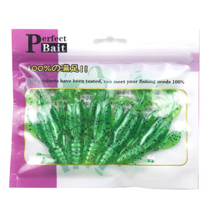 Señuelo de camarón, cebo blando de 10 cm y 10,5 g, paquete de 5 señuelos de pesca artificiales biónicos para lubina, señuelo de pesca de agua dulce - Product Image 5