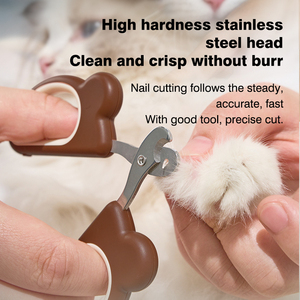 Coupe-ongles professionnel <span class=keywords><strong>pour</strong></span> animaux de compagnie avec garde de sécurité ciseaux en acier inoxydable chat <span class=keywords><strong>chien</strong></span> <span class=keywords><strong>pour</strong></span> fournitures de toilettage de soins des griffes - Product Image 4