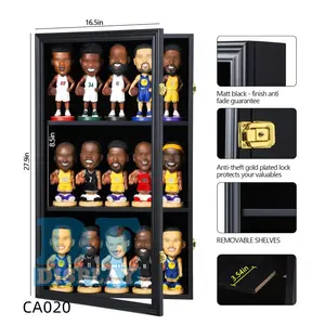 CA020 Display Case Action Figure Display Case Bobble Head Shadow Box Muur Kast Voor 15 Beeldjes Display Met Afsluitbare