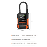 Nouvelle Arrivée Mini Compresseur d'Air Électrique Sans Fil Portable Avec Pompe de Gonflage de Pneus Numérique Pour Vélo et Voiture