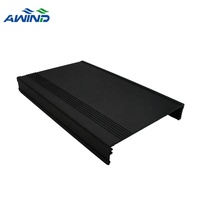 Couvercle de dissipateur thermique d'amplificateur de boîtier anodisé par extrusion en aluminium de haute qualité boîtier de dissipateur thermique extrudé fabricant 100x60x15mm