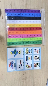 Cubes mathématiques de haute qualité, jouet éducatif pour enfants, cubes de connexion, 100/200 pièces, blocs en plastique pour l'apprentissage préscolaire - Product Image 5