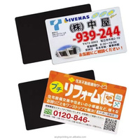 Aimants de réfrigérateur promotionnels de forme personnalisée pour la publicité des menus de plats à emporter des restaurants, vente en gros, impression couleur intégrale