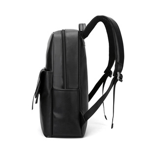 Sac à dos décontracté à la mode pour hommes avec fermeture à glissière Texture PU tendance pour les voyages et les affaires directement de l'usine - Product Image 5