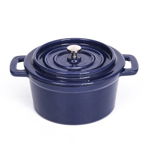 Casseroles multifonctionnelles en <span class=keywords><strong>fonte</strong></span> émaillée Fond épaissi en céramique Poignée de couvercle de casserole Ustensiles de cuisine Matériau métallique - Product Image 5