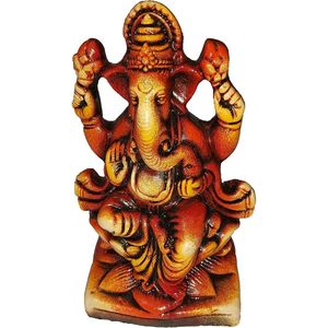 PARIJAT HANDICRAFT Terre Cuite Peint À La Main Seigneur Ganesha Idoles Décor À La Maison À La Main Argile Boue Sculptures pour La Maison Temple Diwali - Product Image 2