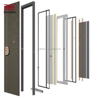 Porte coulissante de sécurité moderne finie, en acier galvanisé, pour usage résidentiel et professionnel