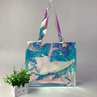 Sac à eau chaude en Pvc, Transparent, à paillettes, pour maquillage, cosmétique, pochette à fermeture éclair, nouveauté,