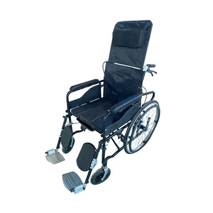 Hydraulic Reclining Wheelchair Foam Tires Lightweight Folding Comfortable Manual <b>Mobility</b> <b>Chair</b> for Disabled Elderly - Product Image 4