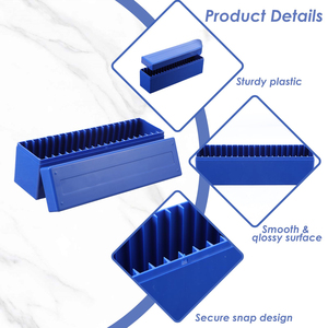 Caja de Almacenamiento Redonda Moderna de Plástico Moldeado por Inyección para Estuches de Monedas Graduadas y Soportes de 20 Láminas - Product Image 5