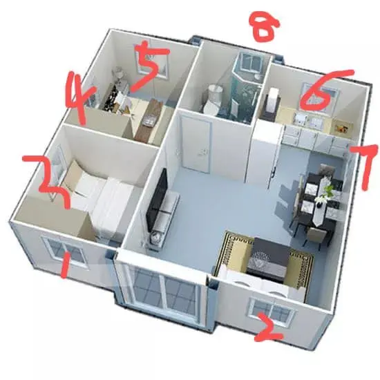 Maison préfabriquée extensible en conteneur de 40 pieds et 20 pieds à vendre Villa préfabriquée en acier léger