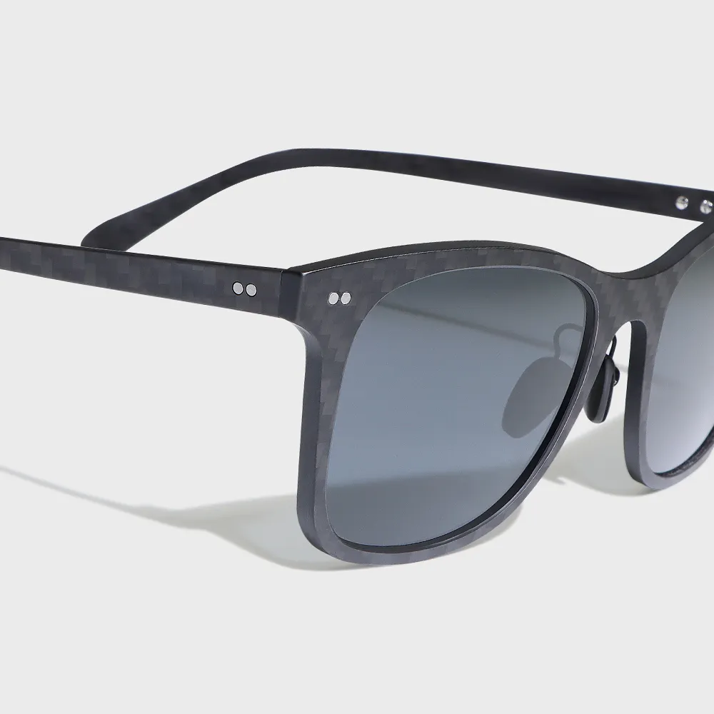 نظارات شمسية للجنسين من Yeetian, نظارات شمسية مستقطبة ذات تصميم مستقطب UV400 ، نظارات شمسية بإطار من ألياف الكربون من مادة عالية الجودة