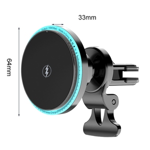Nuevo Cargador Magnético para Auto M2, <span class=keywords><strong>Carga</strong></span> Inalámbrica Rápida, Soporte para Teléfono Móvil con Luz Ambiental LED, Cargador para Auto - Product Image 3