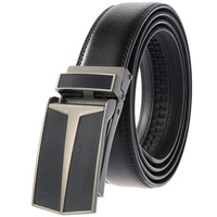 Ceinture en cuir véritable à boucle en métal pour hommes, vente en gros, accessoire de mode, ajustable automatique, pour Business et loisir, vente en gros,