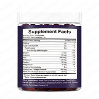 Gummies protéinés OEM en gros, saveur fruits rouges mélangés, 60 gummies avec créatine monohydrate, complément alimentaire pour adultes