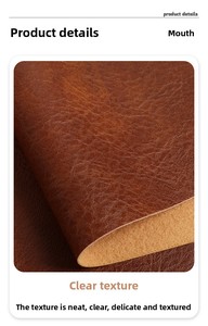W787 105mm Cuir synthétique semi-PU à finition nappe et support en tissu, résistant à l'abrasion, pour sacs à main, porte-documents, bagages ; Origine Guangzhou - Product Image 3