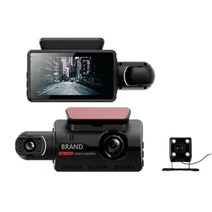 풀 HD 1080P 듀얼 렌즈 자동차 DVR 전면 및 내부 카메라 비디오 대시 캠 레코더 G-센서