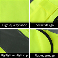 Veste de Sécurité de Travail en Polyester Économique Haute Visibilité Réfléchissante avec Logo Personnalisé