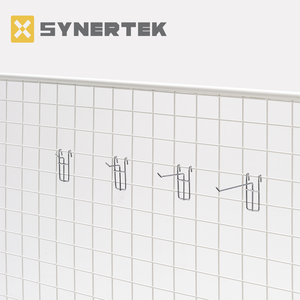 Gridwall Thác móc áo ngực quần áo hiển thị móc áo Chrome <span class=keywords><strong>Net</strong></span> 4 móc cho cửa hàng quần áo siêu thị - Product Image 2