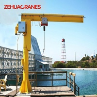 Grue à flèche sur colonne ZEHUA BZD 0,25T-5T, palan à flèche monté sur colonne, CE ISO, à commande électrique, pour atelier, petites pièces