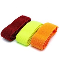 Bande d'attaches collantes en Nylon réglable de logo d'impression colorée de 25mm avec la sangle élastique d'attaches de câble de crochet et de boucle de boucle