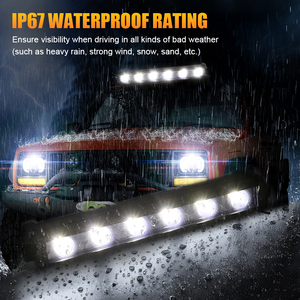 Nouvelle Bande Lumineuse LED Jie Shengguang 18W 7 Pouces Blanc Jaune Citron Étanche Phare Antibrouillard pour Camions Niva Tout-Terrain <span class=keywords><strong>4x4</strong></span> <span class=keywords><strong>SUV</strong></span> VTT DC - Product Image 4