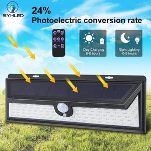 Ip65 للماء في الهواء الطلق حديقة الشمسية بوابة محس حركة مصباح ليد للجدار - Product Image 5