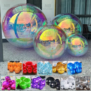 <b>Customized</b> Different Size Inflatable Mirror <b>Balloon</b> Floating Reflective Ball for Event Decoration <b>Customized</b> Decorative Inflatab - Product Image 1