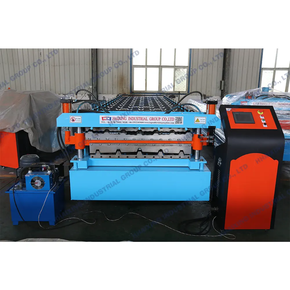 ibr Metal roofing panel roll forming Aluminum trapezoidal sheet roll forming machine