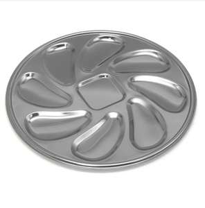 Ensemble d'assiettes à huîtres en acier inoxydable Offre Spéciale inclus 1 couteau à huîtres, <span class=keywords><strong>6</strong></span> fourchettes, 1 plateau à huîtres pour la vaisselle de cuisine - Product Image 4