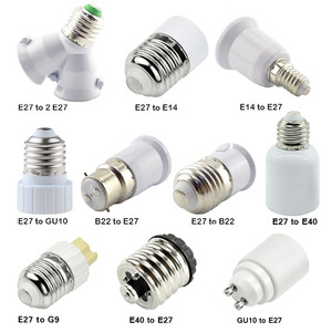 Adaptateur de <span class=keywords><strong>douille</strong></span> pour ampoule GU10 E27 <span class=keywords><strong>E14</strong></span> B22, lot de douilles <span class=keywords><strong>à</strong></span> vis, base en plastique, rallonge pour ampoule LED, convertisseur, support de lampe, <span class=keywords><strong>douille</strong></span> ronde - Product Image 2