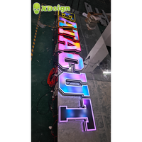 Lettres lumineuses LED personnalisées certifiées IPx7 CE, lettres en acrylique 3D à dégradé de couleurs magiques, contrôle Bluetooth, décoration extérieure