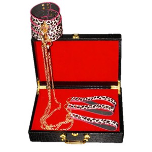 Ensemble de huit pièces en cuir SM pour adultes, outils de bondage et de retenue pour jeux de rôle en couple, couleur noire - Product Image 5