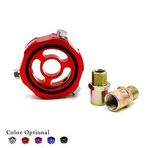 Oil <b>Gauge</b> Adapter Universal 12mm <b>Threaded</b> For Retrofit Upgrade Red Color Optional - Product Image 1