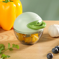 Handmatige Keukengereedschap Mini Food Groentechopper Met Snelle Snijder Plastic Mes Uien Fruit Huishouden Ontwerp Raspen Type