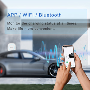 40amp EV <span class=keywords><strong>Punto</strong></span> de carga Tipo 1 9kW <span class=keywords><strong>Wallbox</strong></span> SAE J1772 EV Cargador AC Vehículo eléctrico Caja de pared Smart WiFi APP RFID IP66 Exterior - Product Image 3