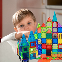 Juguetes Educativos con Imanes Potentes de Alta Calidad 2024, Set de Bloques de Construcción Creativos DIY de 60, 100 o 120 Piezas, Baldosas Magnéticas para Niños