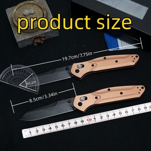 Cuchillo Plegable para Camping Tredknix BM940 OEM, Hoja de Acero Inoxidable S30V, Punta de Lanza, Mango de Aluminio, Grado Industrial, 0.3 Años - Product Image 6