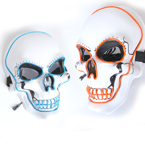 Muñeco de látex personalizado para fiesta, máscara de Halloween de plástico con luz LED de águila, horror, Carnaval, soul, payaso - Product Image 1
