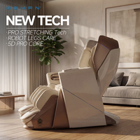 Fauteuil de massage intelligent 4D Pro haut de gamme, corps entier, gravité zéro 3D, mécanisme puissant, massage des tissus profonds, bras coulissant, jambes robotisées