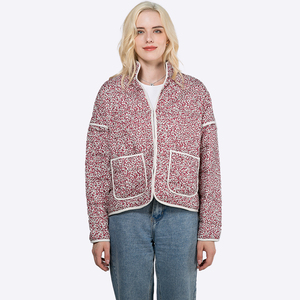 Veste matelassée personnalisée pour <span class=keywords><strong>femme</strong></span>, manteau d'hiver pour <span class=keywords><strong>femme</strong></span>, vêtements féminins, veste à col montant, vêtements d'hiver pour <span class=keywords><strong>femme</strong></span> - Product Image 4
