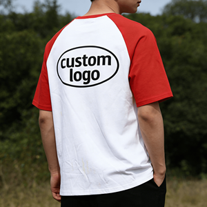 Camiseta de Hombre de Estilo Urbano, Personalizada, de Color Contrastante, Corte Regular, Manga Corta, Tejida, 100% Algodón, Transpirable, con Letras - Product Image 2