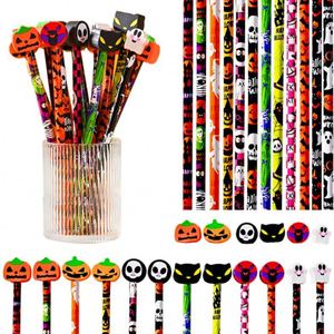 Lápices de Madera Estándar con Borrador, Personalizados con Logotipo, Diseño Infantil con Temática de Halloween, Regalo Divertido - Product Image 4